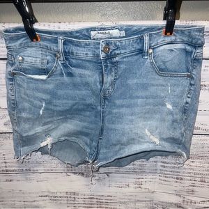Torrid Blue Jean distressed shorts